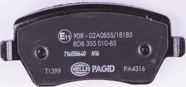 HELLA 8DB 355 010-851 - Jarrupala, levyjarru inparts.fi