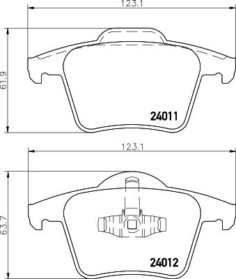 HELLA 8DB 355 010-801 - Jarrupala, levyjarru inparts.fi