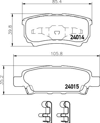 HELLA 8DB 355 010-811 - Jarrupala, levyjarru inparts.fi