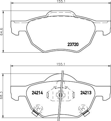 HELLA 8DB 355 010-831 - Jarrupala, levyjarru inparts.fi