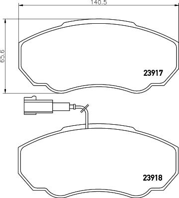 HELLA 8DB 355 010-391 - Jarrupala, levyjarru inparts.fi