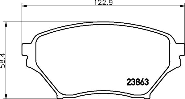 HELLA 8DB 355 010-261 - Jarrupala, levyjarru inparts.fi