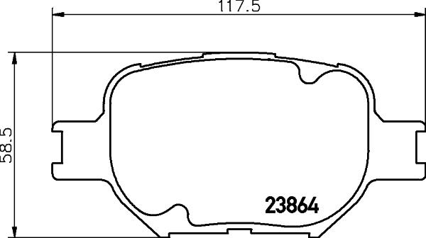 HELLA 8DB 355 010-201 - Jarrupala, levyjarru inparts.fi