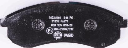 HELLA 8DB 355 010-281 - Jarrupala, levyjarru inparts.fi