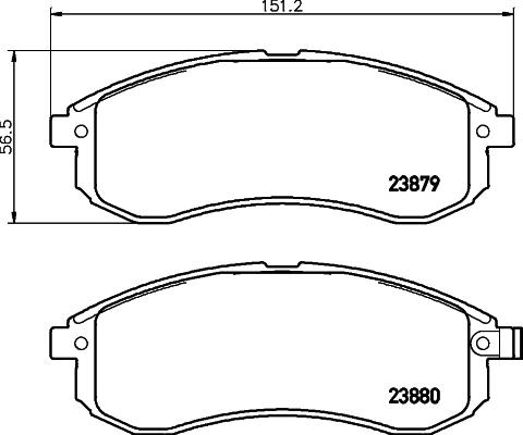 HELLA 8DB 355 010-281 - Jarrupala, levyjarru inparts.fi