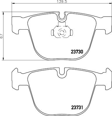 HELLA 8DB 355 010-751 - Jarrupala, levyjarru inparts.fi