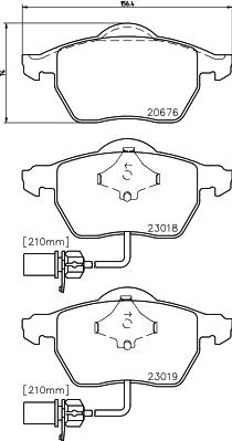 HELLA 8DB 355 010-731 - Jarrupala, levyjarru inparts.fi