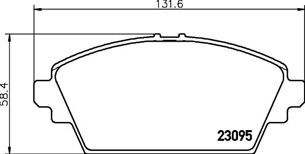 HELLA 8DB 355 011-951 - Jarrupala, levyjarru inparts.fi