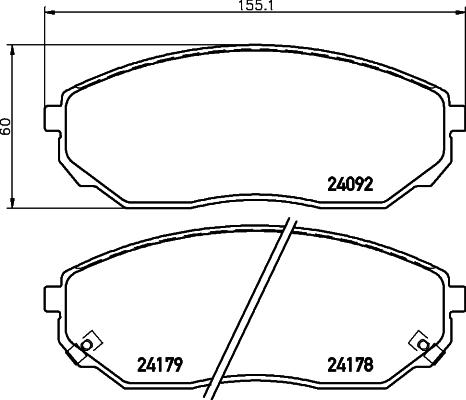 HELLA 8DB 355 011-931 - Jarrupala, levyjarru inparts.fi