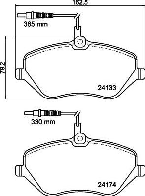 HELLA 8DB 355 011-491 - Jarrupala, levyjarru inparts.fi