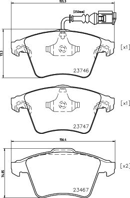 HELLA 8DB 355 011-441 - Jarrupala, levyjarru inparts.fi