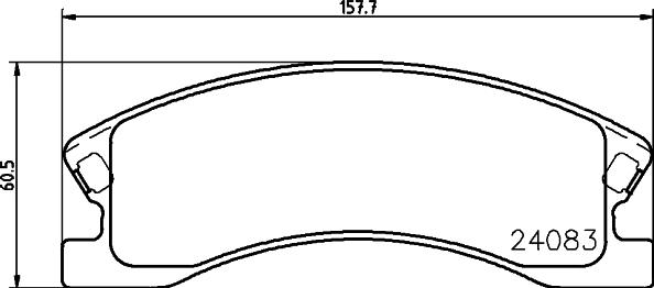 HELLA 8DB 355 011-541 - Jarrupala, levyjarru inparts.fi