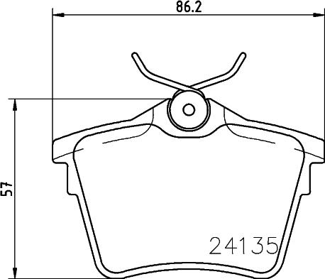 HELLA 8DB 355 011-501 - Jarrupala, levyjarru inparts.fi