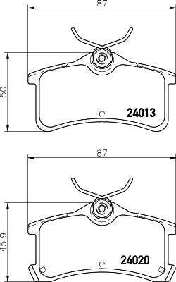 HELLA 8DB 355 011-511 - Jarrupala, levyjarru inparts.fi