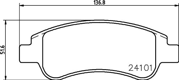 HELLA 8DB 355 011-521 - Jarrupala, levyjarru inparts.fi