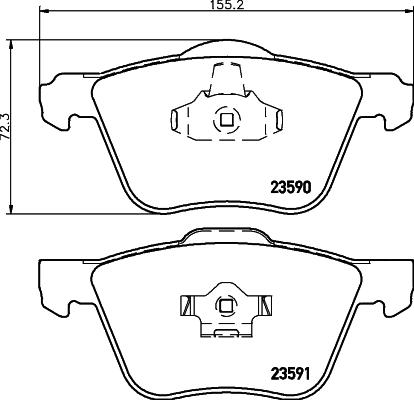 HELLA 8DB 355 011-571 - Jarrupala, levyjarru inparts.fi