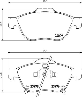 HELLA 8DB 355 011-041 - Jarrupala, levyjarru inparts.fi