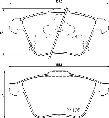 HELLA 8DB 355 028-151 - Jarrupala, levyjarru inparts.fi