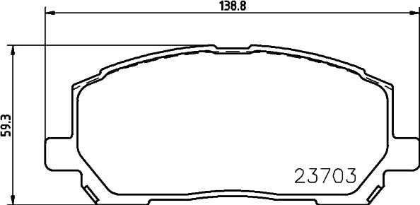 HELLA 8DB 355 011-161 - Jarrupala, levyjarru inparts.fi