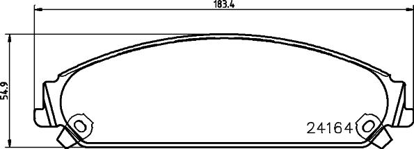 HELLA 8DB 355 011-891 - Jarrupala, levyjarru inparts.fi