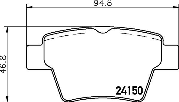 HELLA 8DB 355 011-821 - Jarrupala, levyjarru inparts.fi