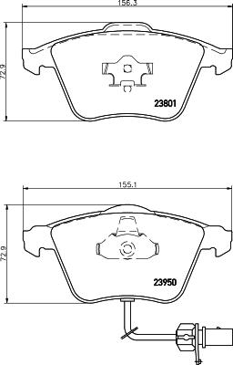 HELLA 8DB 355 011-711 - Jarrupala, levyjarru inparts.fi