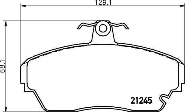 HELLA 8DB 355 011-781 - Jarrupala, levyjarru inparts.fi