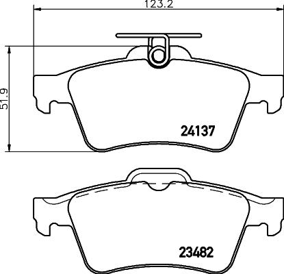 HELLA 8DB 355 011-731 - Jarrupala, levyjarru inparts.fi