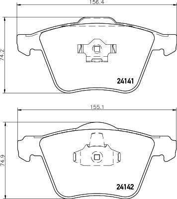 HELLA 8DB 355 011-721 - Jarrupala, levyjarru inparts.fi