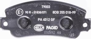 HELLA 8DB 355 018-991 - Jarrupala, levyjarru inparts.fi