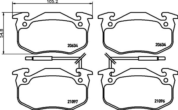 HELLA 8DB 355 018-941 - Jarrupala, levyjarru inparts.fi