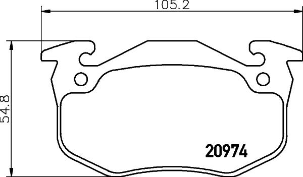 HELLA 8DB 355 018-951 - Jarrupala, levyjarru inparts.fi