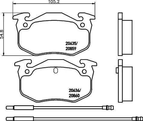 HELLA 8DB 355 018-921 - Jarrupala, levyjarru inparts.fi