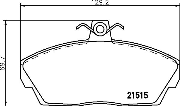 HELLA 8DB 355 018-431 - Jarrupala, levyjarru inparts.fi