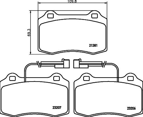 HELLA 8DB 355 018-421 - Jarrupala, levyjarru inparts.fi