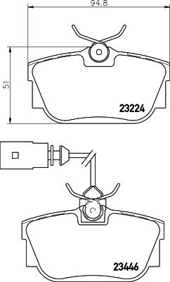 HELLA 8DB 355 018-591 - Jarrupala, levyjarru inparts.fi