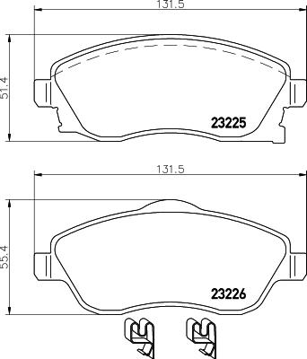 HELLA 8DB 355 018-511 - Jarrupala, levyjarru inparts.fi