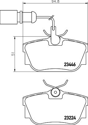 HELLA 8DB 355 018-571 - Jarrupala, levyjarru inparts.fi