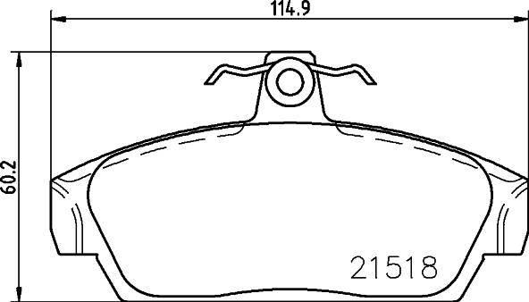 HELLA 8DB 355 018-081 - Jarrupala, levyjarru inparts.fi