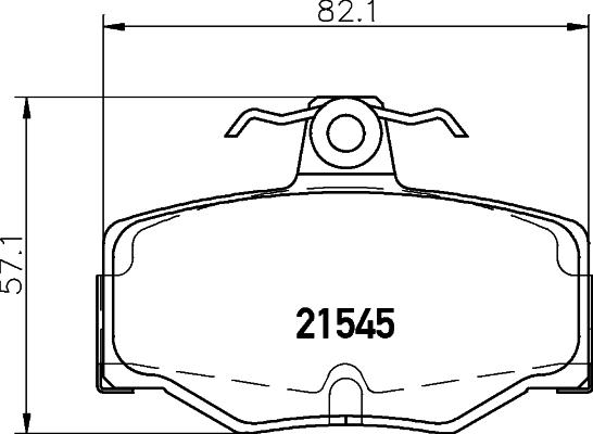 HELLA 8DB 355 018-021 - Jarrupala, levyjarru inparts.fi