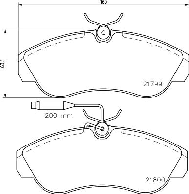 HELLA 8DB 355 018-151 - Jarrupala, levyjarru inparts.fi