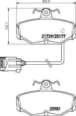 HELLA 8DB 355 018-121 - Jarrupala, levyjarru inparts.fi