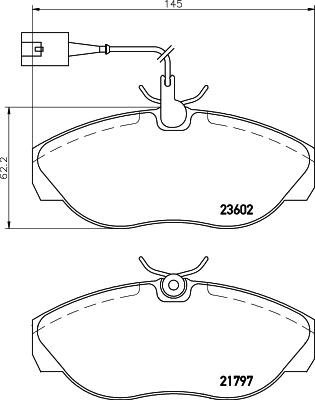 HELLA 8DB 355 018-891 - Jarrupala, levyjarru inparts.fi