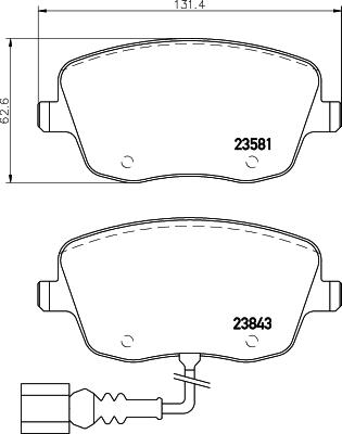 HELLA 8DB 355 018-811 - Jarrupala, levyjarru inparts.fi