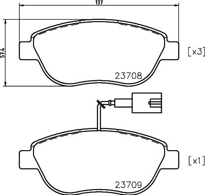 HELLA 8DB 355 018-831 - Jarrupala, levyjarru inparts.fi