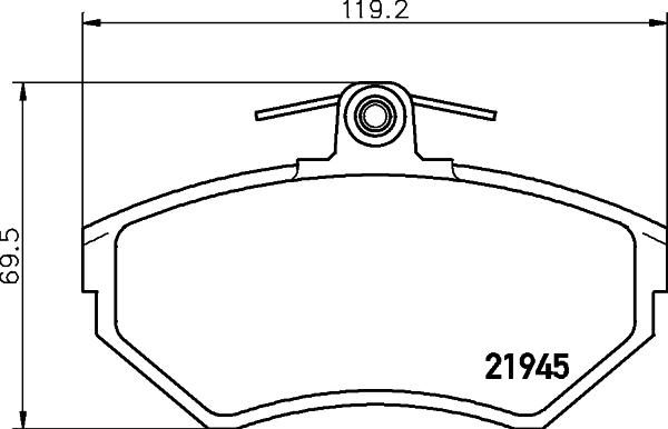 HELLA 8DB 355 018-251 - Jarrupala, levyjarru inparts.fi