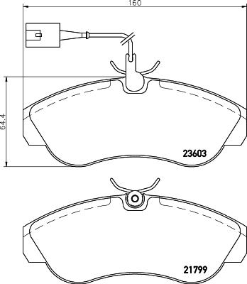 HELLA 8DB 355 018-791 - Jarrupala, levyjarru inparts.fi