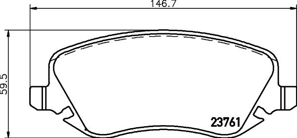 HELLA 8DB 355 018-761 - Jarrupala, levyjarru inparts.fi