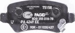 HELLA 8DB 355 018-781 - Jarrupala, levyjarru inparts.fi