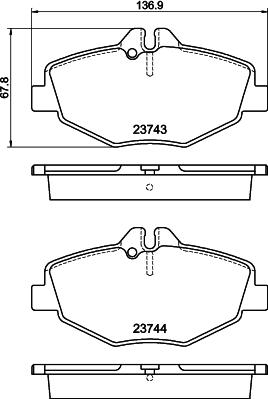 HELLA 8DB 355 018-731 - Jarrupala, levyjarru inparts.fi